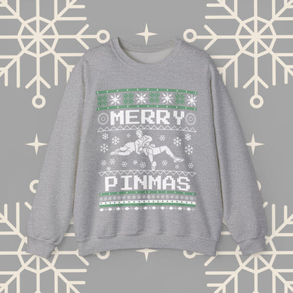 Merry Pinmas Ugly Christmas , Wrestling Christmas Sweatshirt, Funny Wrestling Shirt, Gift for Wrestler