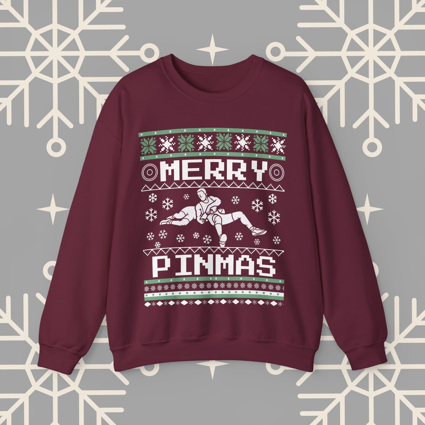 Merry Pinmas Ugly Christmas , Wrestling Christmas Sweatshirt, Funny Wrestling Shirt, Gift for Wrestler