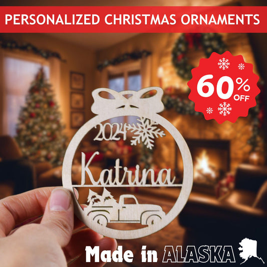 Personalized Christmas Ornament | Custom Gift Name Tag | Stocking Tag Ornament | Ornament 2025 | Gift for Kids
