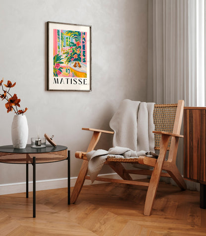 Matisse Style Cavalier King Charles Spaniel Bath Art Print