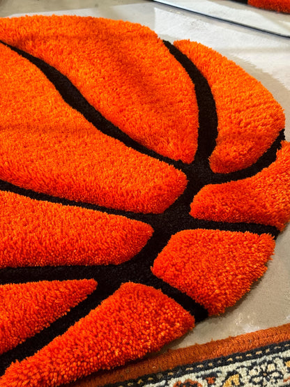 Basketball 3D Rug, 3D Fluffy Ball, Sports Fun Gift, Teenager Room Decor, Game Room Decor, Basketball Player gift, Christmas Gift