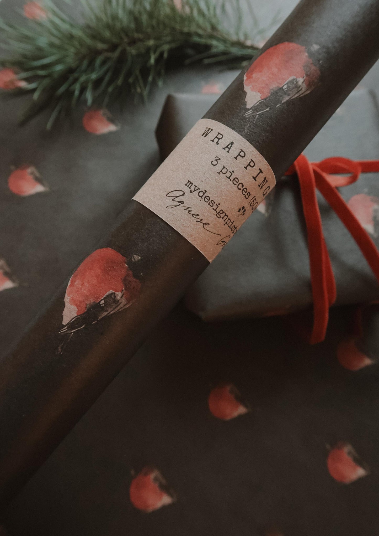 Red robin Wrapping paper, Christmas Gift Wrap, Christmas Wrap, Christmas Gift Warp, Xmas Wrapping paper, gift paper, present