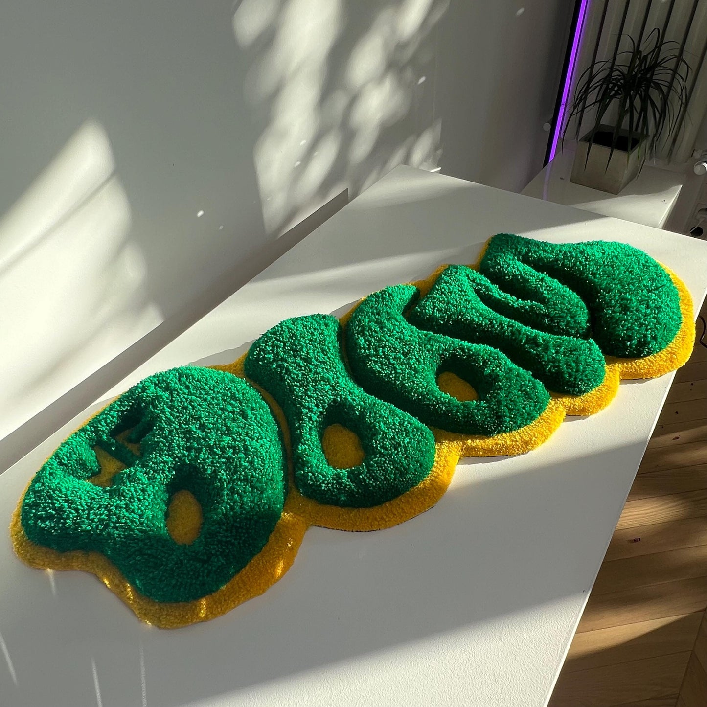 3D MF Doom Handmade Rug - Rap Music Decor (32")