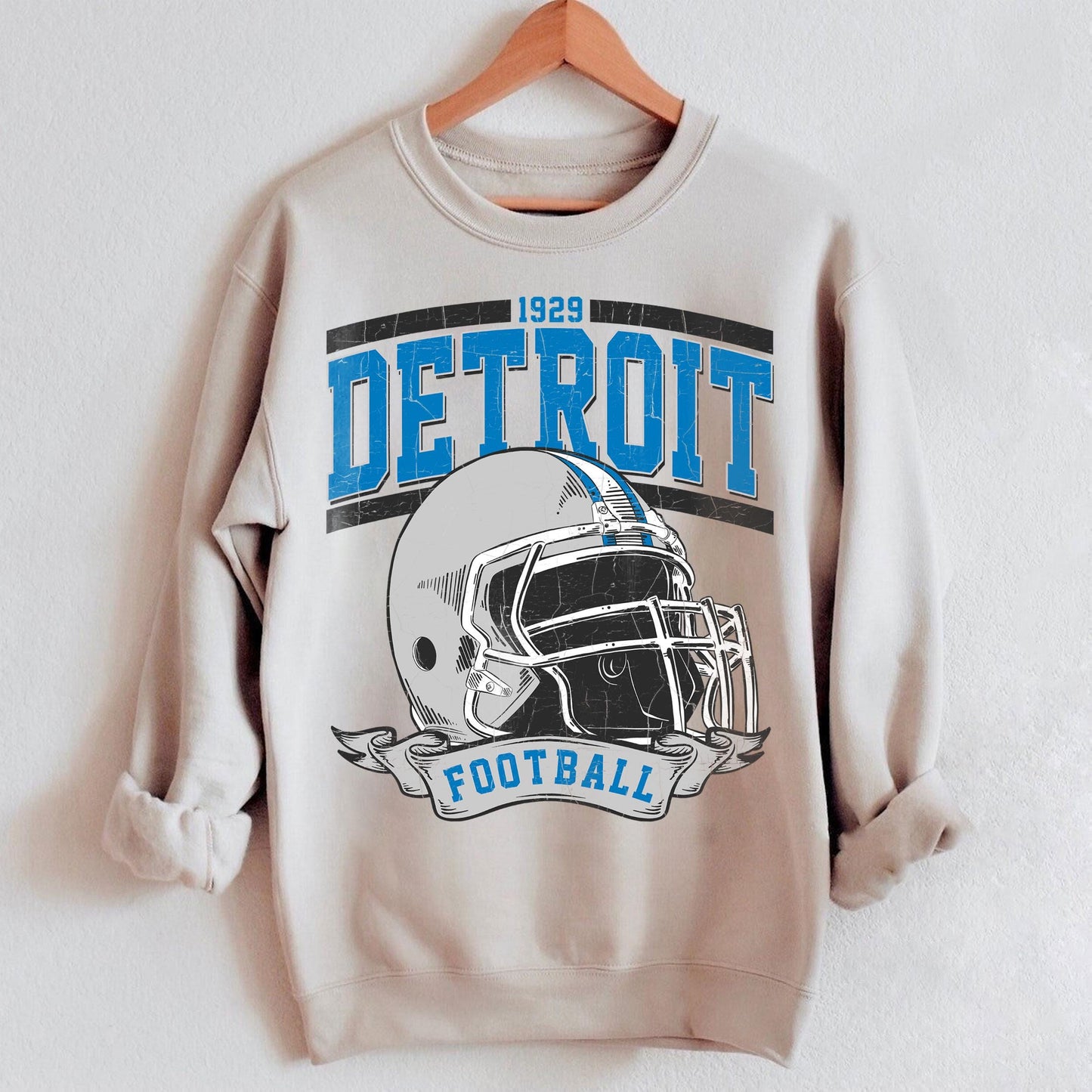 Detroit Football Shirt, Sunday Football, Detroit Football Sweatshirt, Super Bowl Shirt, Vintage Style Detroit Football Shirt.