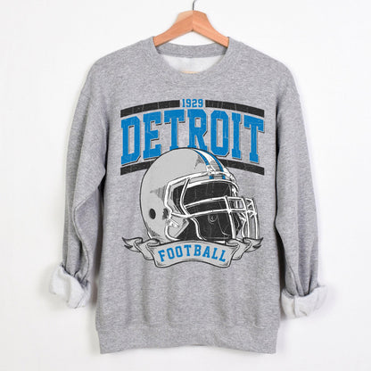 Detroit Football Shirt, Sunday Football, Detroit Football Sweatshirt, Super Bowl Shirt, Vintage Style Detroit Football Shirt.