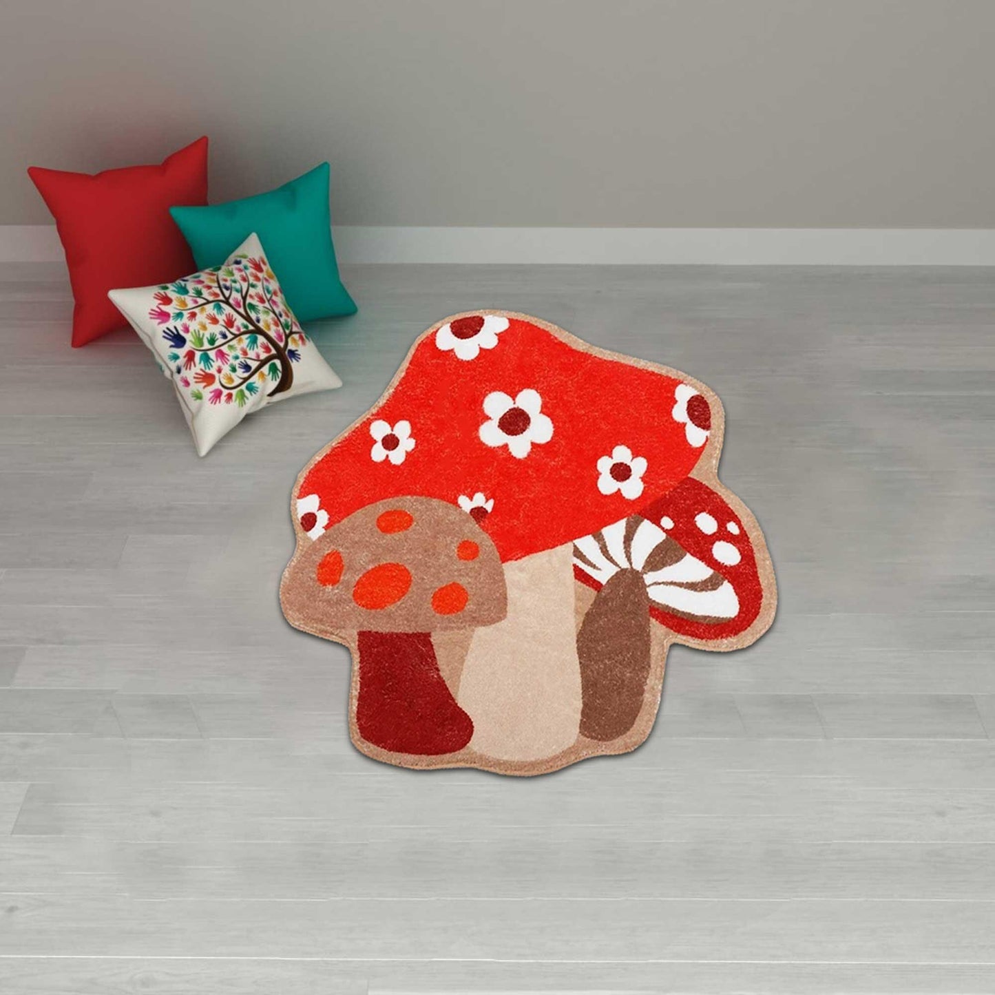 Psychedelic mushroom rug, red mushroom rug, toad rug, mushroom rug, gaming room decor, mushroom rug,custom rug,Halloween gift,Christmas gift