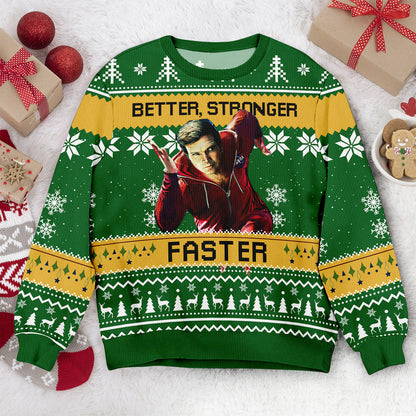 Six Million Dollar Man Ugly Christmas Sweater: Retro 80s Sweatshirt