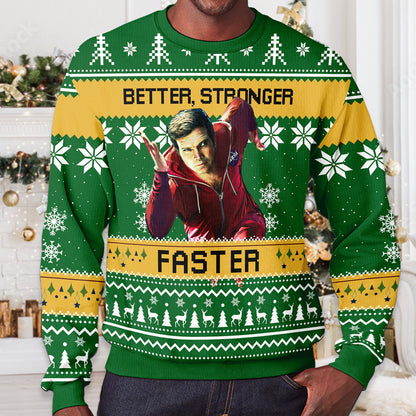 Six Million Dollar Man Ugly Christmas Sweater: Retro 80s Sweatshirt