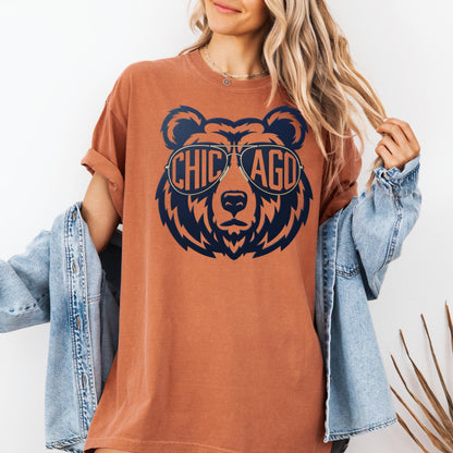 Chicago Football Sweatshirt, Retro Sports Fan Shirt, Trendy Game Day Gift Tee, Chicago Mascot Sweatshirt, Chicago Football Fan Shirt