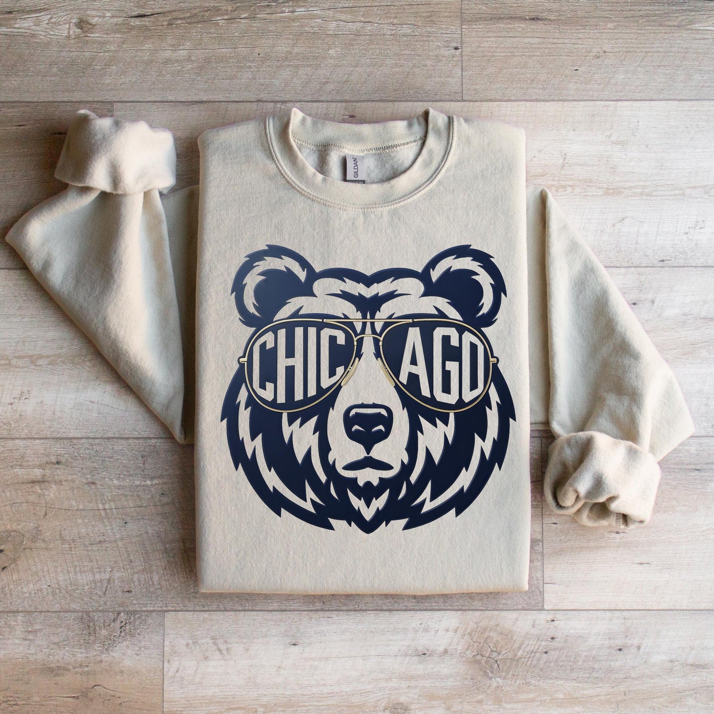 Chicago Football Sweatshirt, Retro Sports Fan Shirt, Trendy Game Day Gift Tee, Chicago Mascot Sweatshirt, Chicago Football Fan Shirt