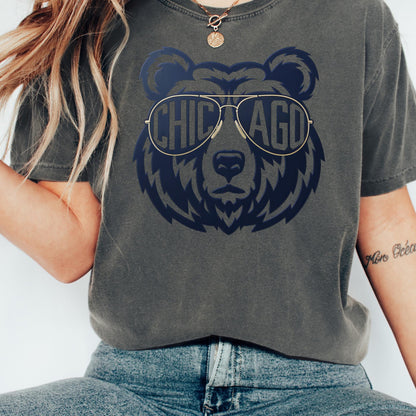 Chicago Football Sweatshirt, Retro Sports Fan Shirt, Trendy Game Day Gift Tee, Chicago Mascot Sweatshirt, Chicago Football Fan Shirt