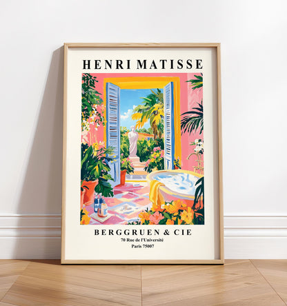 Henri Matisse Inspired Bathroom Print: Tropical Maximalist Decor
