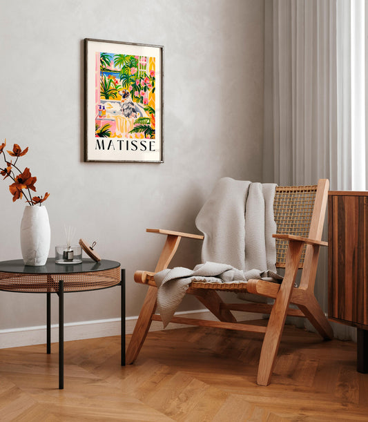 Matisse Australian Shepherd Bath Art Print: Funny Dog Lover Gift