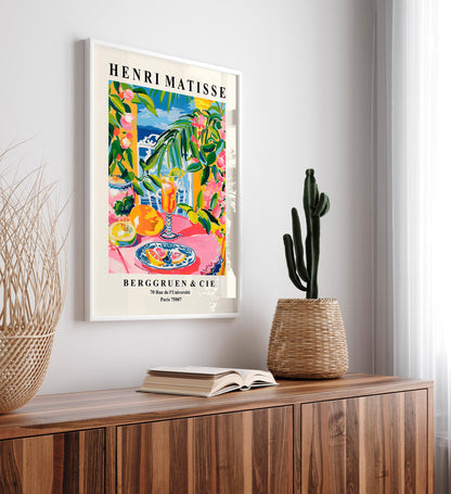 Henri Matisse Margarita Art Print: Tropical Summer Cocktail Wall Art