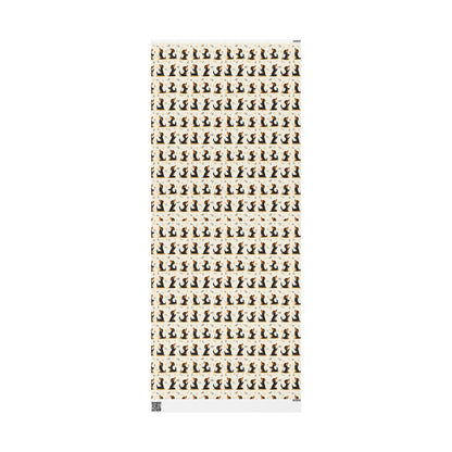 Christmas Dachshund Yoga Wrapping Paper: Funny Dog Mom Gift