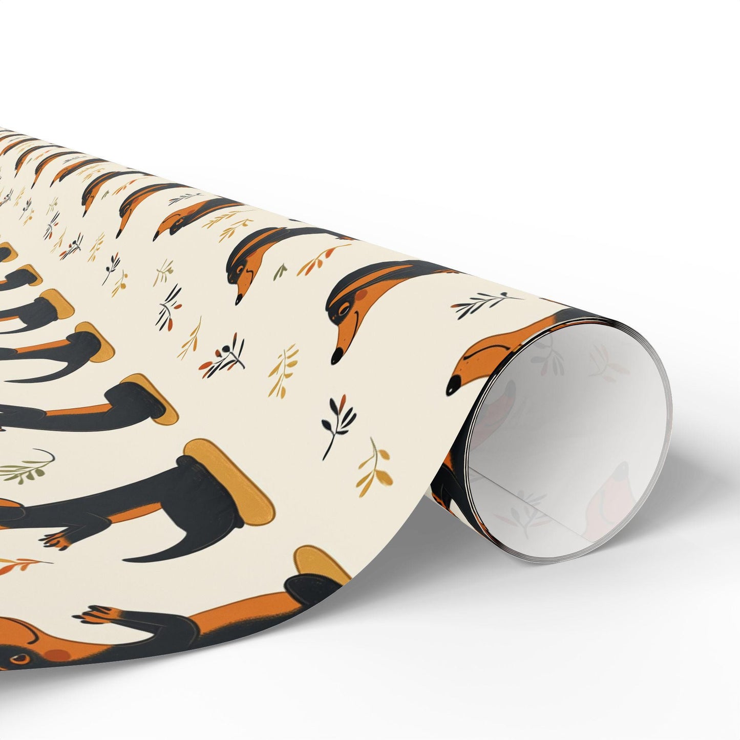 Christmas Dachshund Yoga Wrapping Paper: Funny Dog Mom Gift