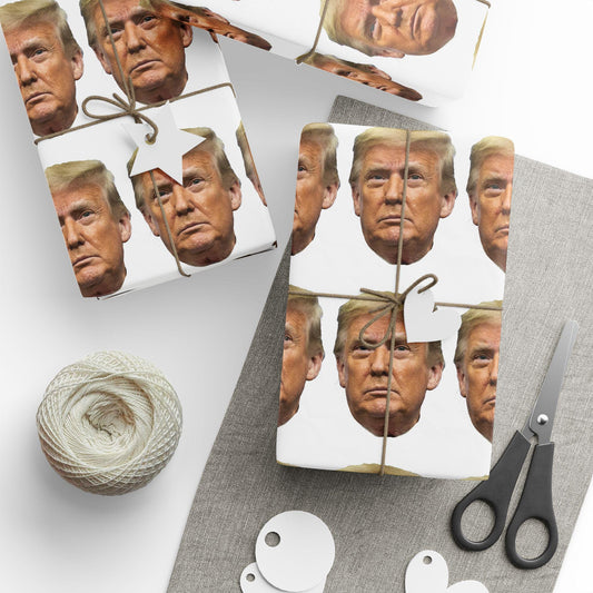 Birthday Father's Day Wrapping Papers, Holiday Gift Wrap, Trump Gag  Funny Paper, White Elephant Gifts, Men Gifts for Him Her