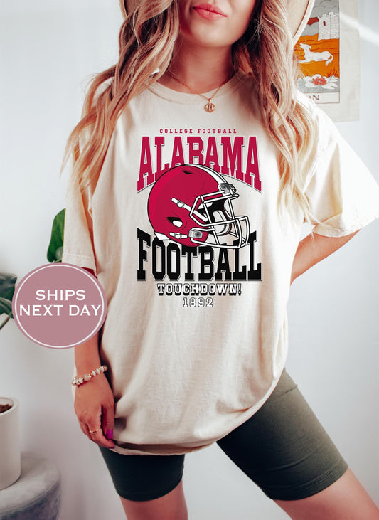 Retro Alabama Football Shirt, Vintage Alabama Football Shirt, Alabama Football Women Shirt, College Football Shirt