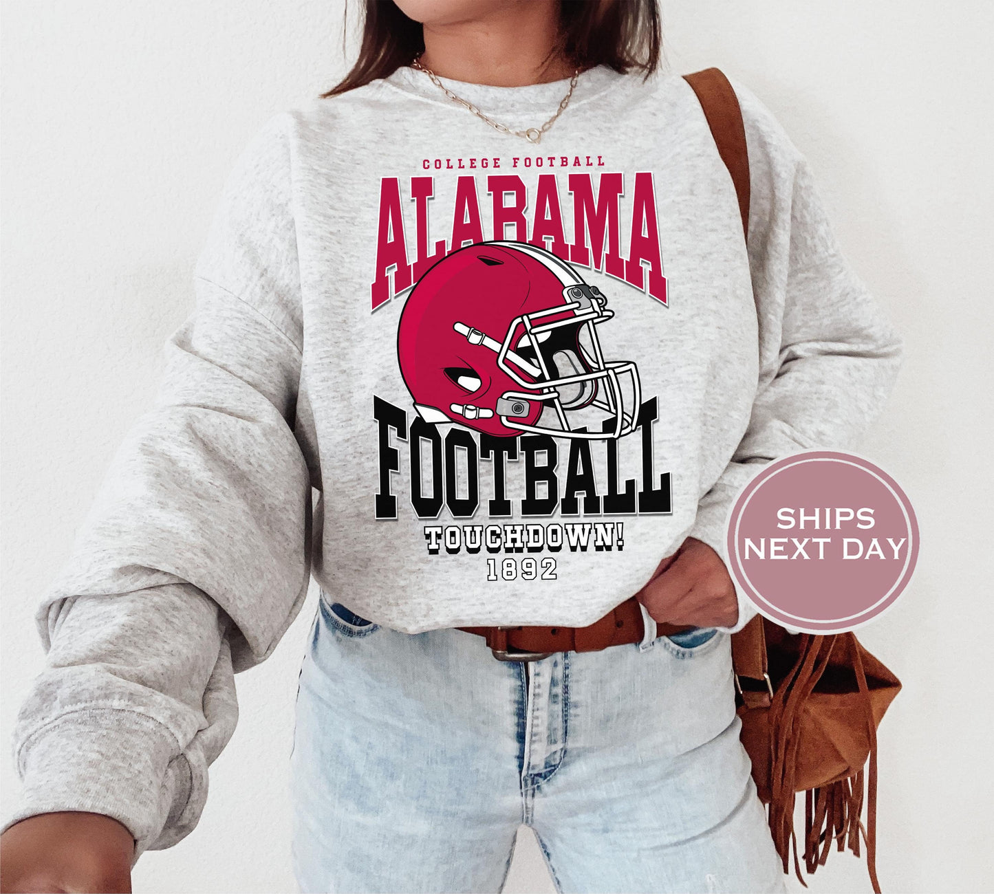 Alabama Football Sweatshirt, Vintage Alabama Crewneck, Retro Alabama Sweatshirt, Alabama Varsity Sweatshirt, Alabama Long Sleeve