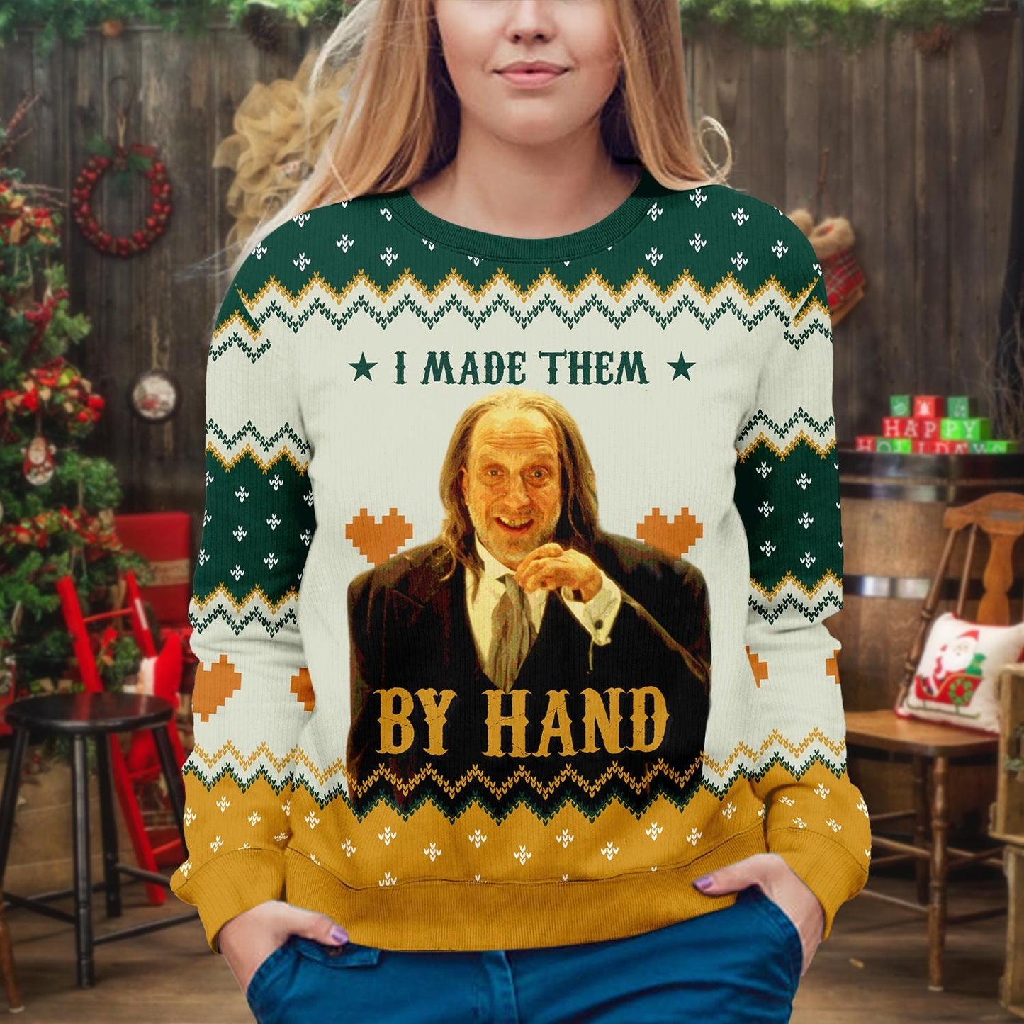 Scary Movie Ugly Christmas Sweater: Unisex Acrylic Wool Blend