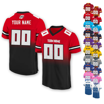 Personalized Team Name & Number Football Jersey Custom For Adult Youth Preschool, Custom Football Jersey For American Football Fans Game Day