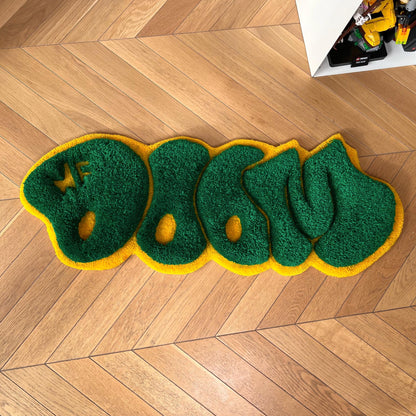 3D MF Doom Handmade Rug - Rap Music Decor (32")