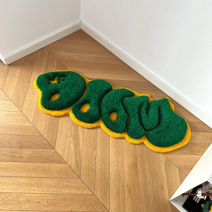 3D MF Doom Handmade Rug - Rap Music Decor (32")