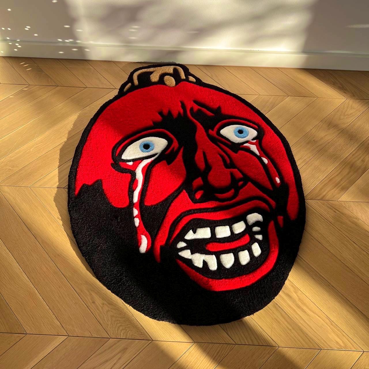 Berserk Behelit Rug: Handmade Tufted Anime Egg of the King