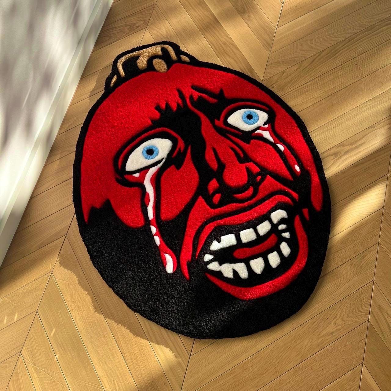 Berserk Behelit Rug: Handmade Tufted Anime Egg of the King