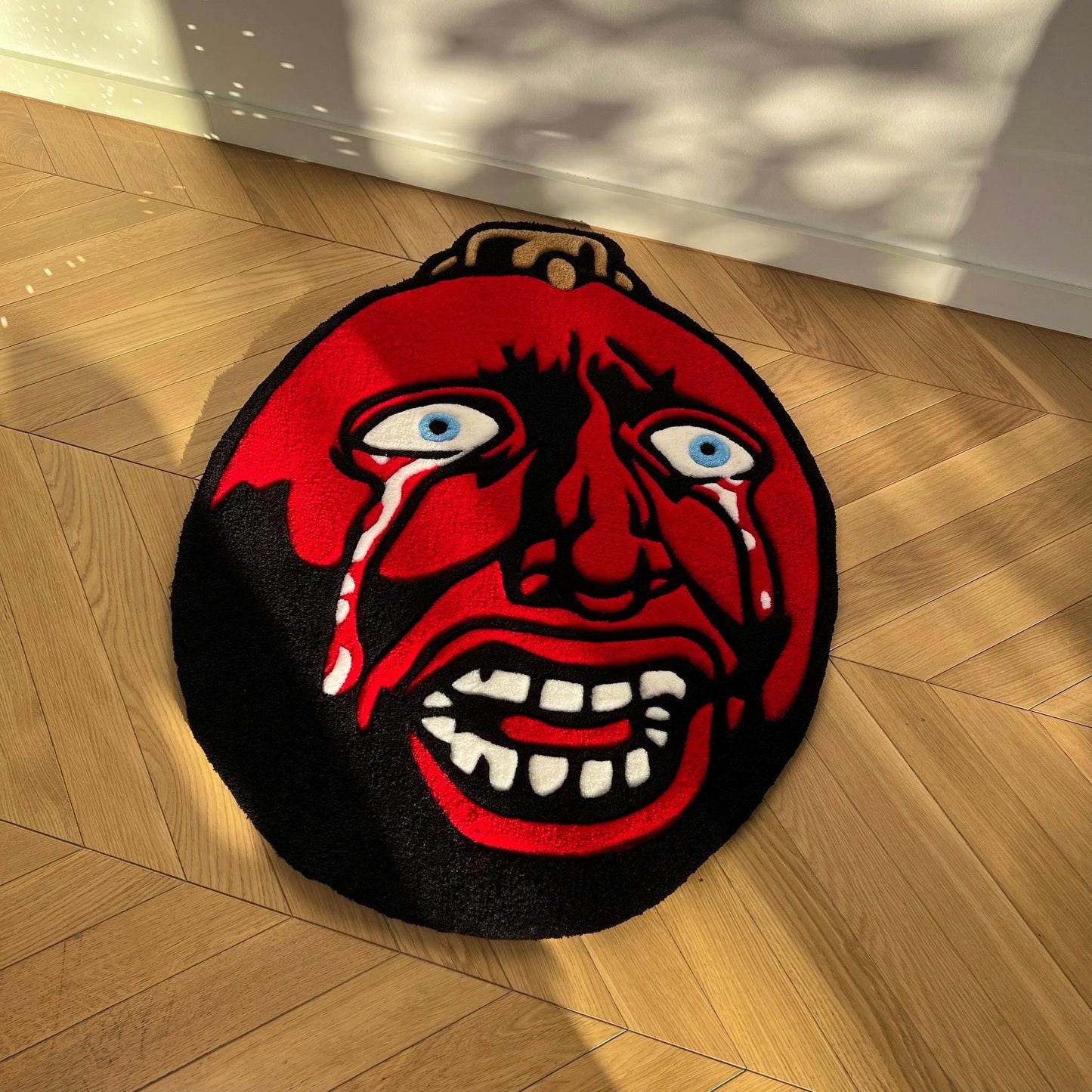 Berserk Behelit Rug: Handmade Tufted Anime Egg of the King