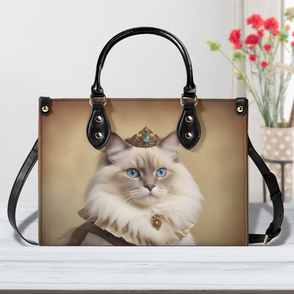 Renaissance Noble Cat Bag Cute Crossbody Bag Unique Purse Cute Purse, Luxury Bag Vegan Leather Bags Printed Designer Bag