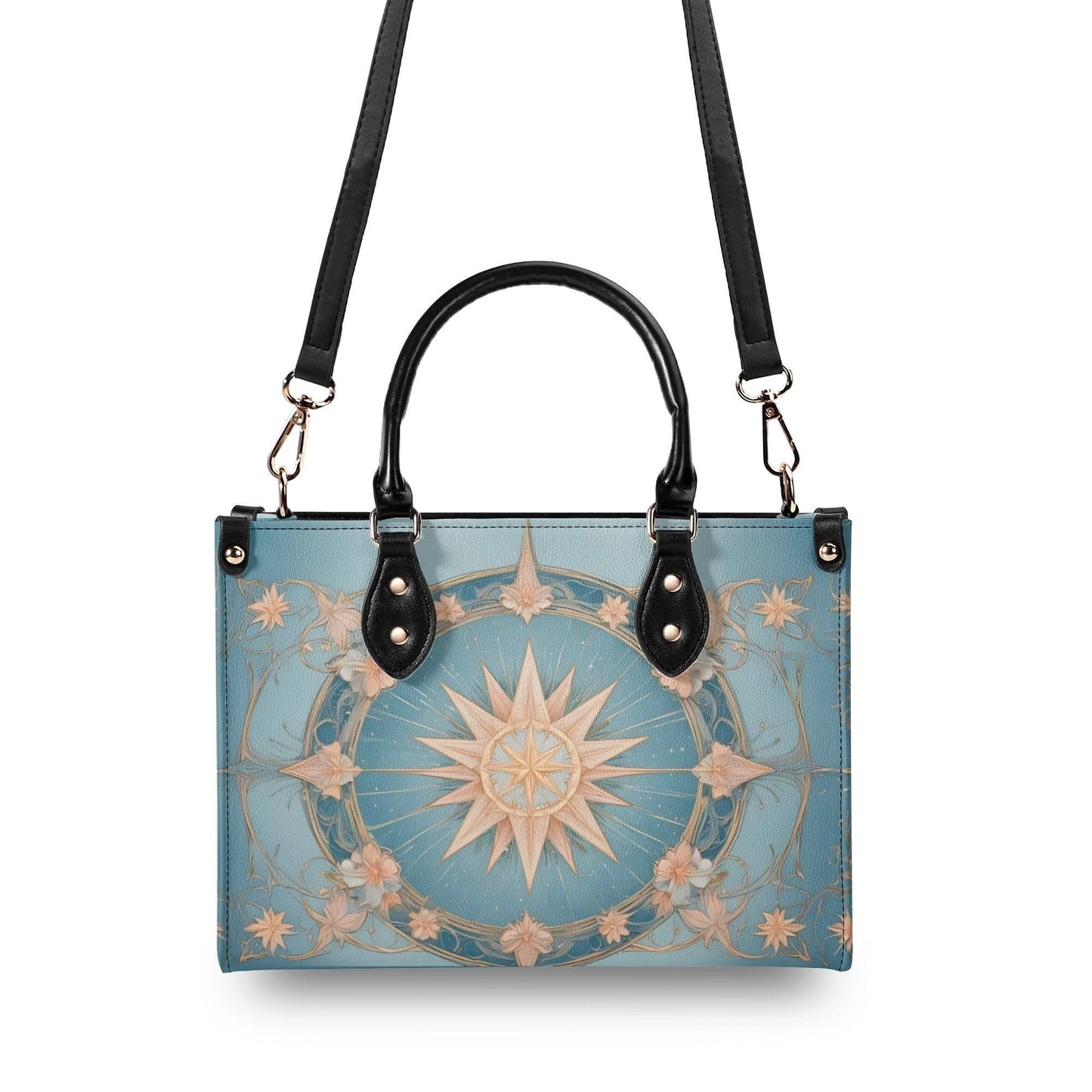 Star Design Crossbody Bag - Vegan Leather Designer Purse, Unique Gift for Women