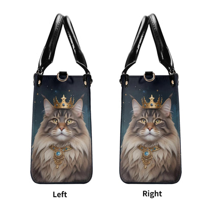 Celestial Monarch Cat Crossbody Bag - Mystical Designer Purse, Luxury Gift for Women