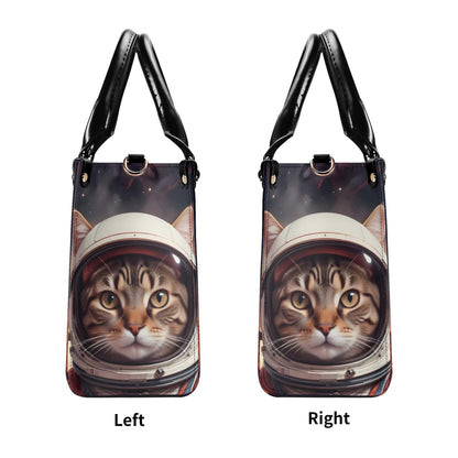 Astronaut Cat Bag Cute Crossbody Bag Unique Purse Cute Purse, Luxury Bag Vegan Leather Bags Printed Designer Bag