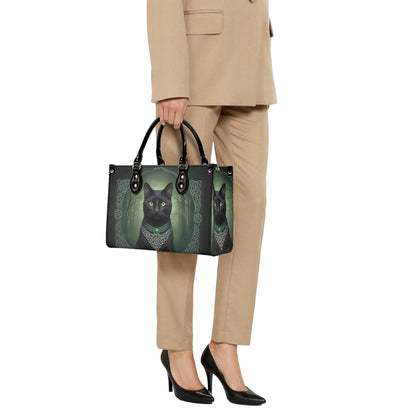 Celtic Mystic Cat Crossbody Bag - Unique Designer Purse, Cat Lover Gift for Women