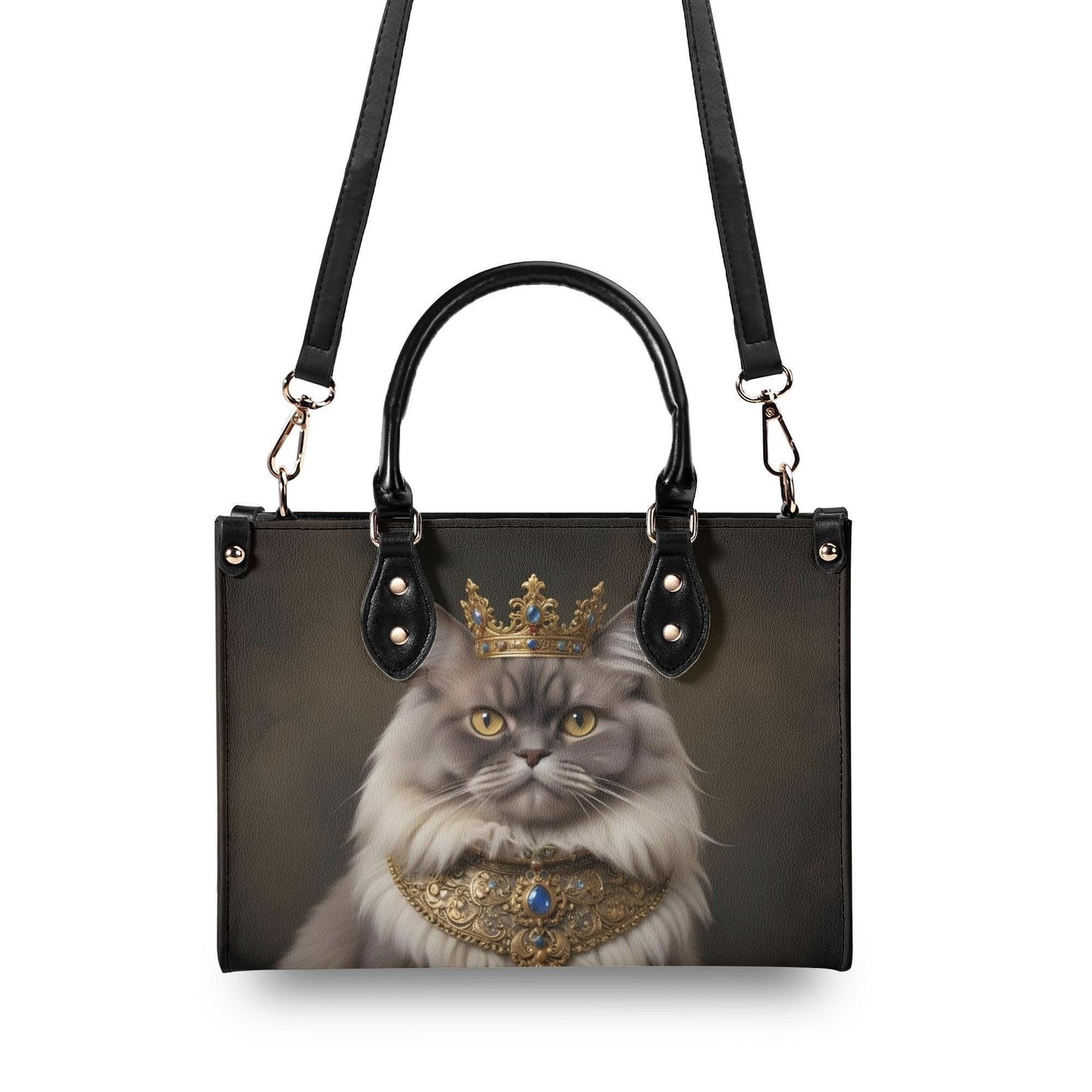 Royal Baroque Cat Bag Cute Crossbody Bag Unique Purse Cute Purse, Luxury Bag Vegan Leather Bags Printed Designer Bag