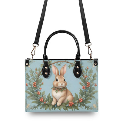 Adorable Rabbit Crossbody Bag - Vegan Leather Designer Purse, Unique Animal Lover Gift for Women