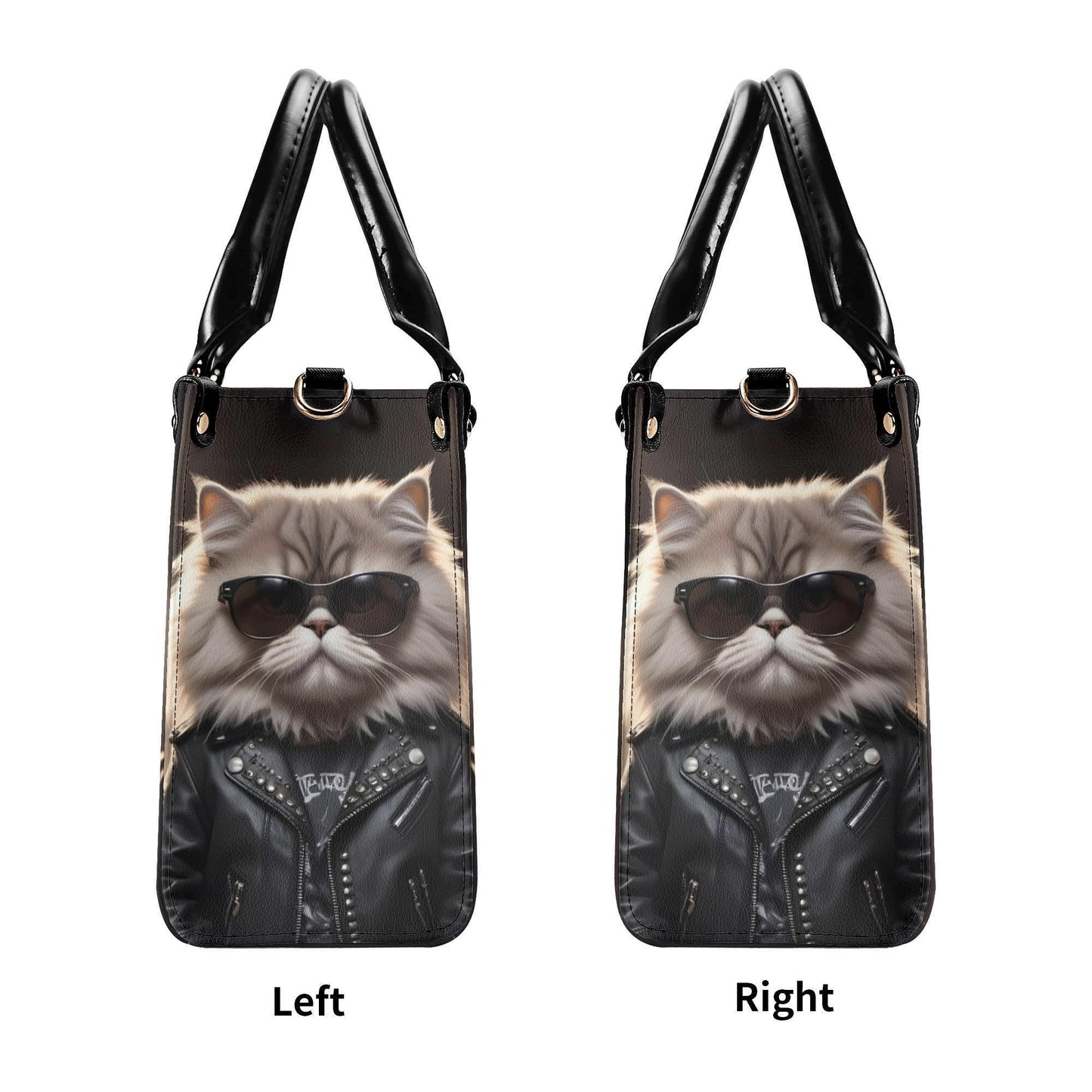 Rockstar Cat Bag Cute Crossbody Bag Unique Purse Cute Purse, Luxury Bag Vegan Leather Bags Printed Designer Bag