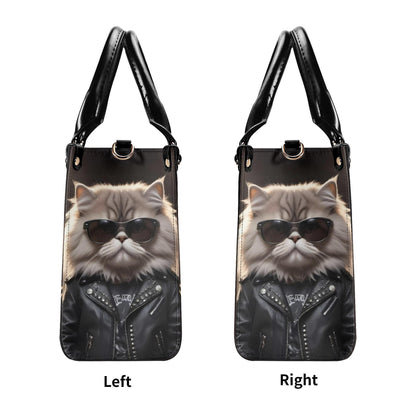 Rockstar Cat Bag Cute Crossbody Bag Unique Purse Cute Purse, Luxury Bag Vegan Leather Bags Printed Designer Bag