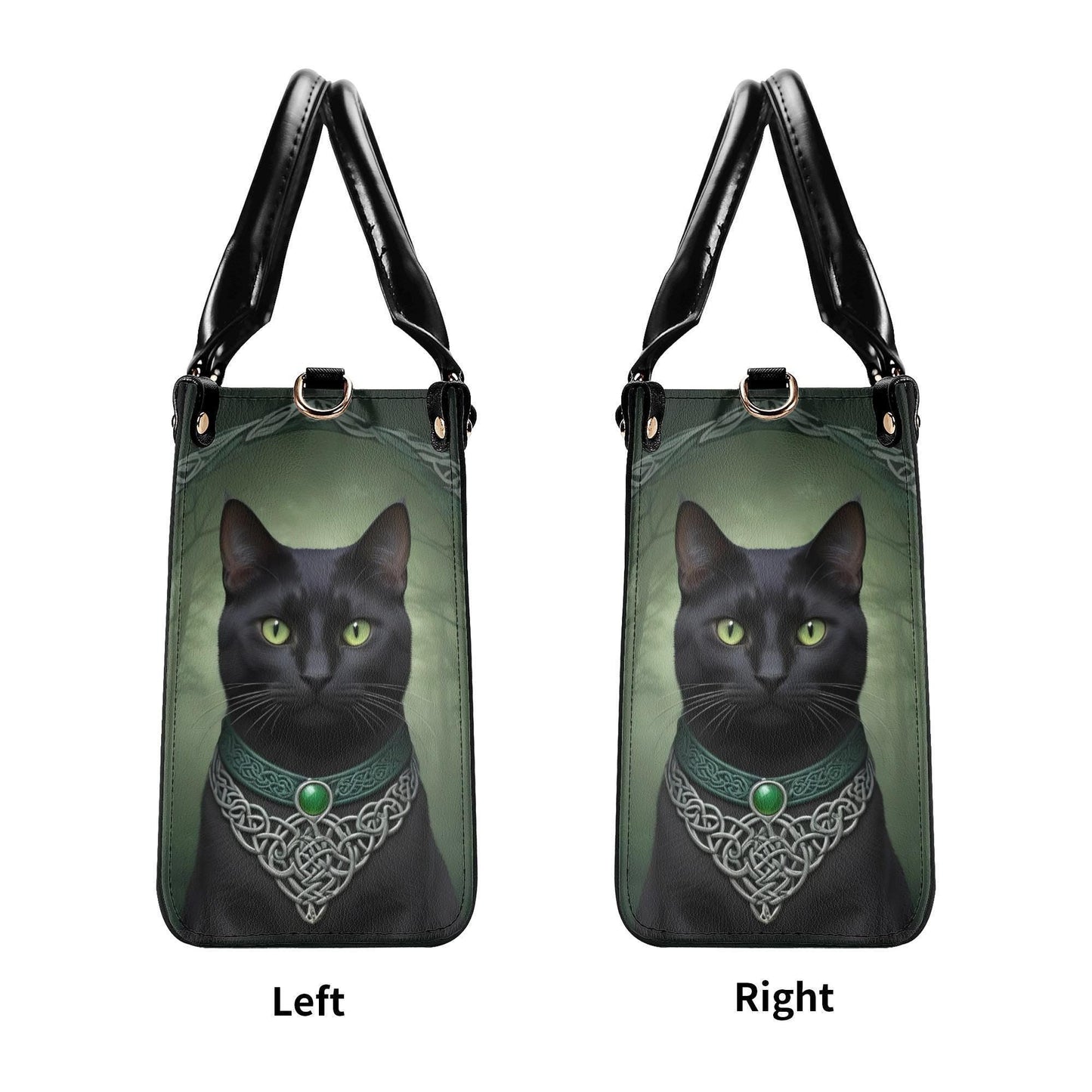 Celtic Mystic Cat Crossbody Bag - Unique Designer Purse, Cat Lover Gift for Women