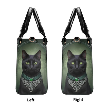 Celtic Mystic Cat Crossbody Bag - Unique Designer Purse, Cat Lover Gift for Women