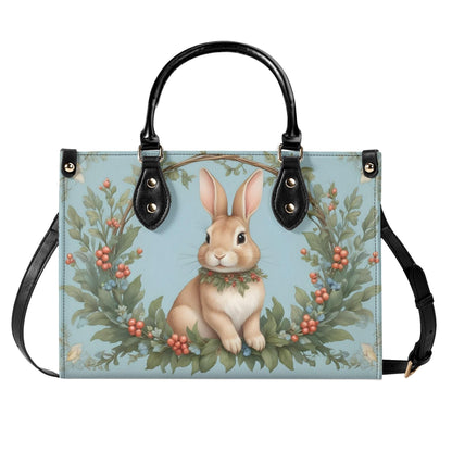 Adorable Rabbit Crossbody Bag - Vegan Leather Designer Purse, Unique Animal Lover Gift for Women