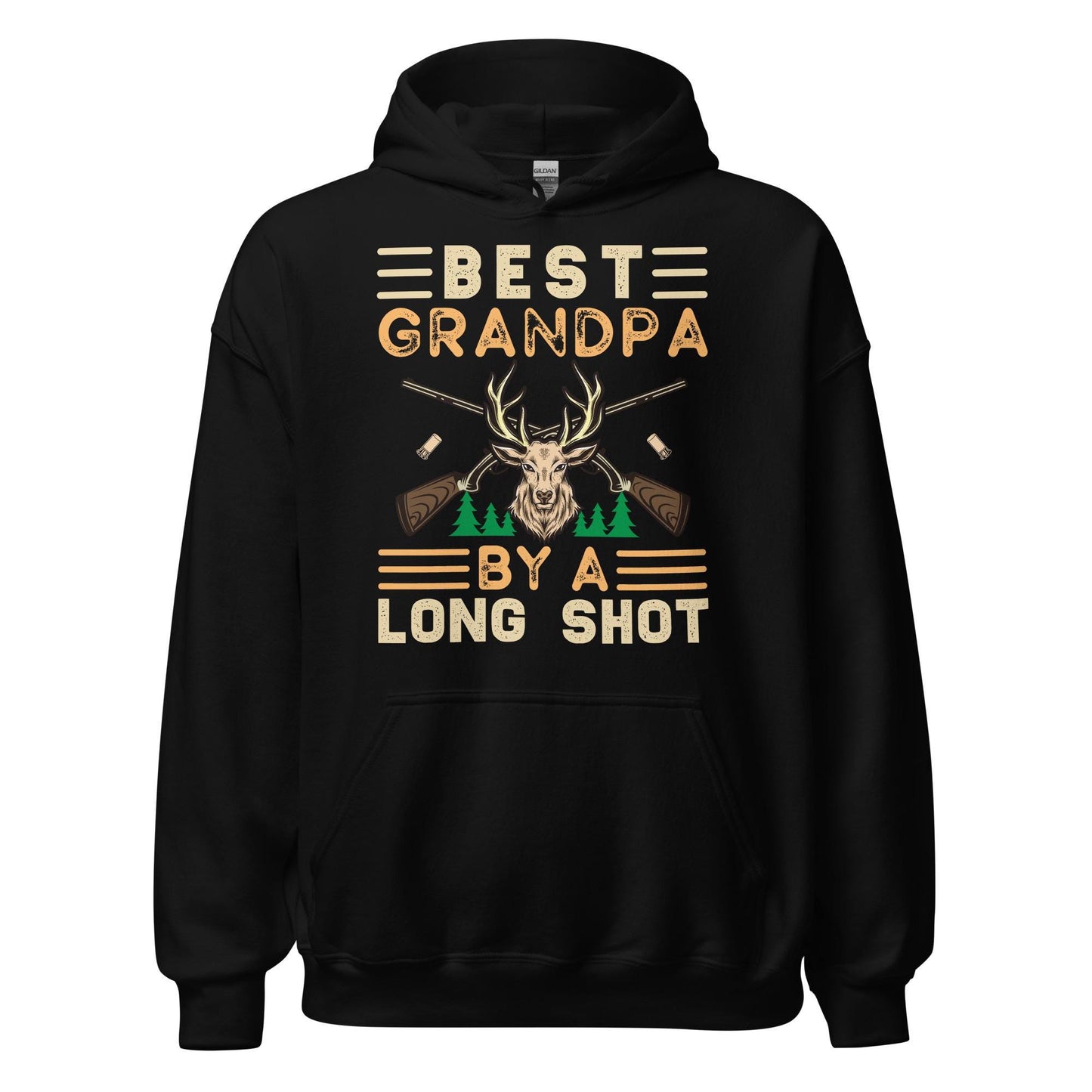 Grandpa hunting hoodie, Best Grandpa by a long shot Hoodie, grandpa hunting gifts, grandpa hunting shirts, hunting hoodie