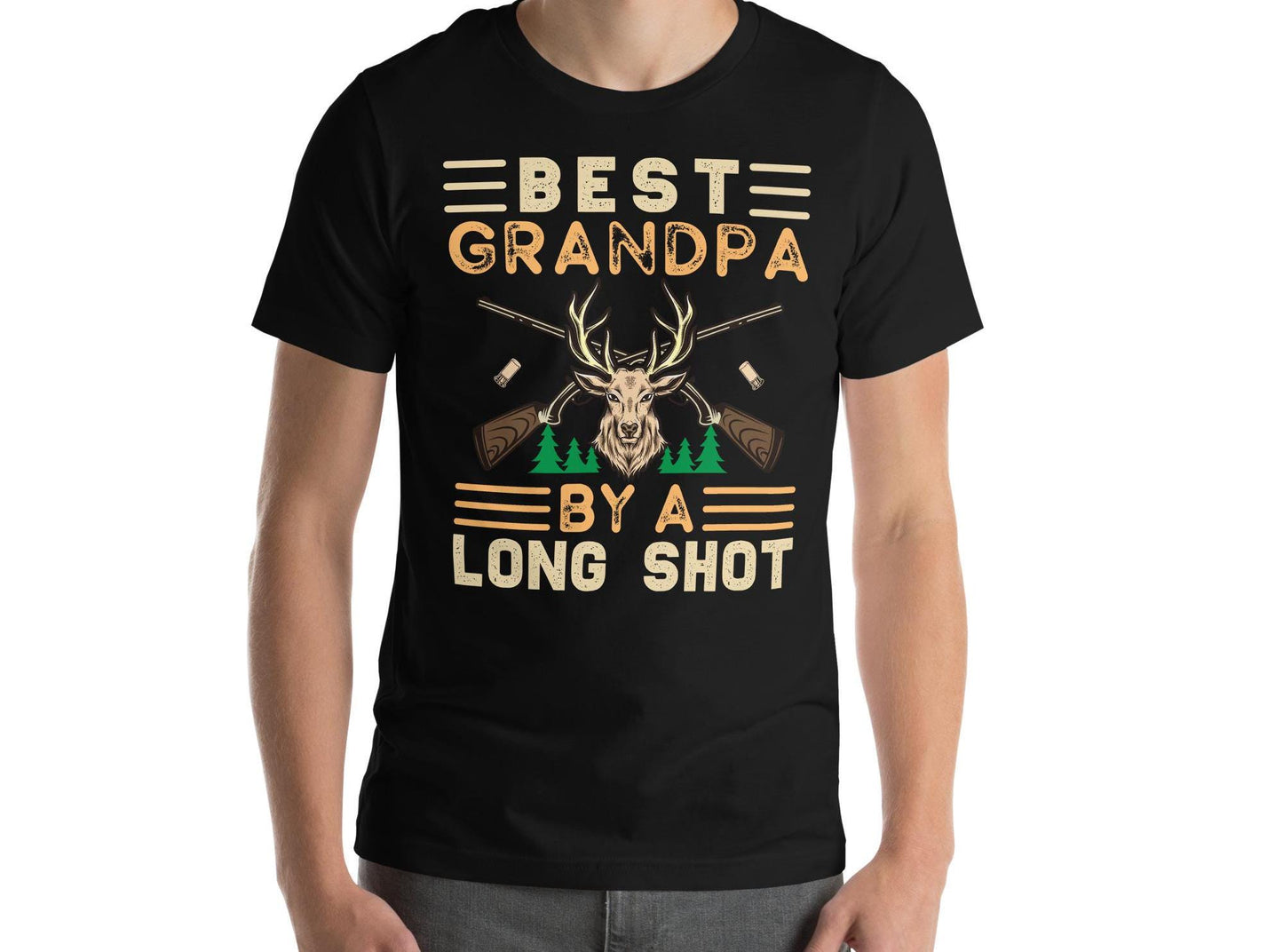 Hunting grandpa, grandpa hunting gifts, grandpa hunting shirts, Best Grandpa by a long shot shirt, funny hunter tshirt,