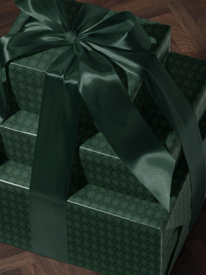 Green Argyle Wrapping Paper Birthday Gift Wrapping Paper Golf Gift Wrap Christmas Wrapping Paper Green Plaid Gift Wrap for Him Gift Brother