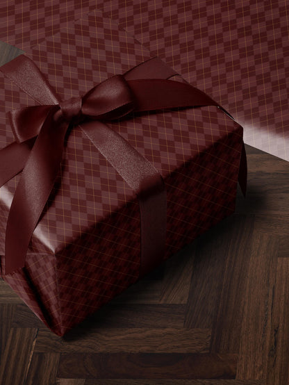 Red Diamond Gift Wrap Mom Traditional Gift Wrap Christmas Wrapping Paper Roll Classic Wrapping Paper Red Argyle Paper Elegant Gift Wrap