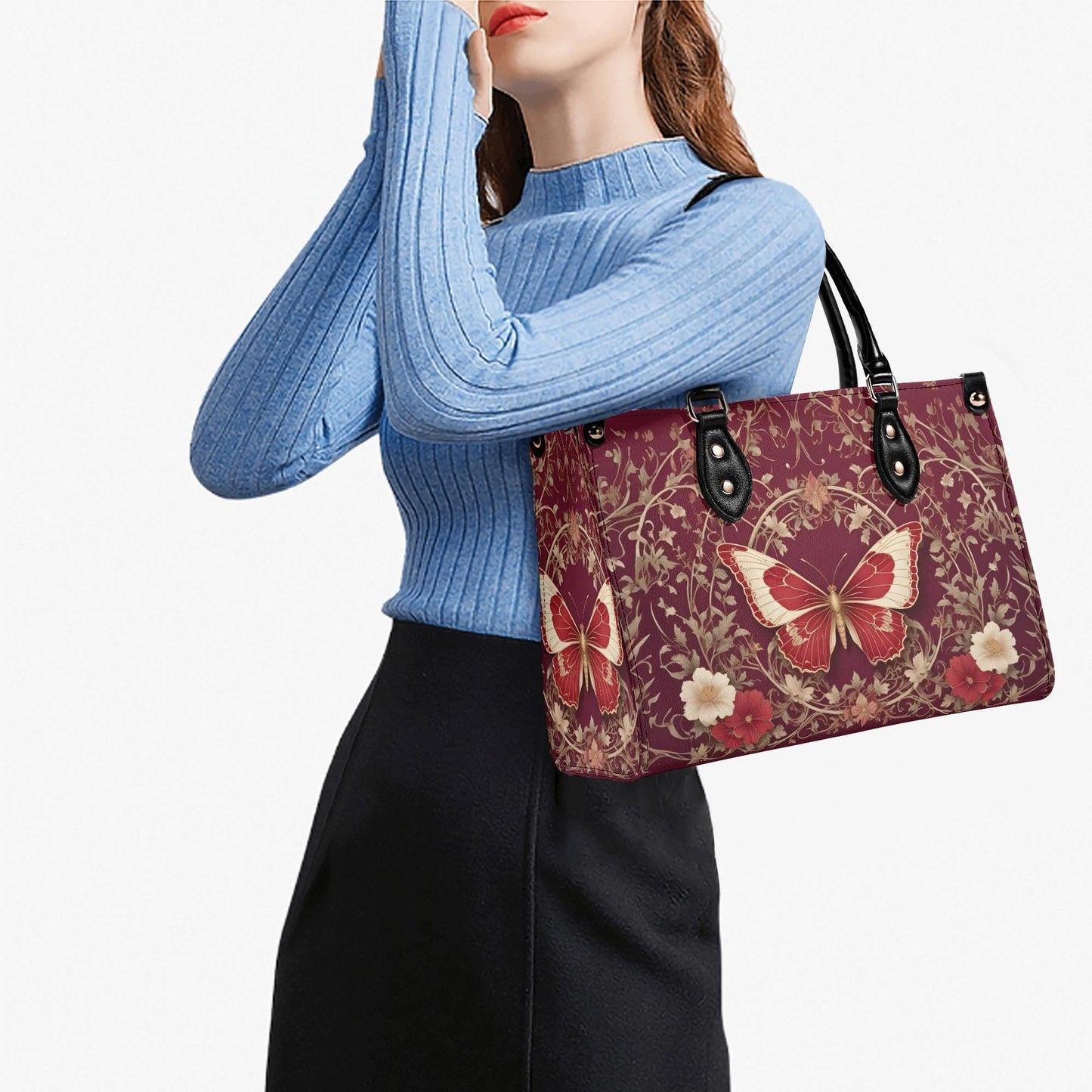 Exquisite Butterfly Crossbody Bag - Nature-Inspired Vegan Leather Purse, Unique Gift for Women