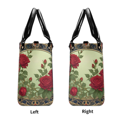 Lush Roses and Vines Bag Cute Crossbody Bag Unique Purse Cute Purse, Luxury Bag Vegan Leather Bags Printed Designer Bag