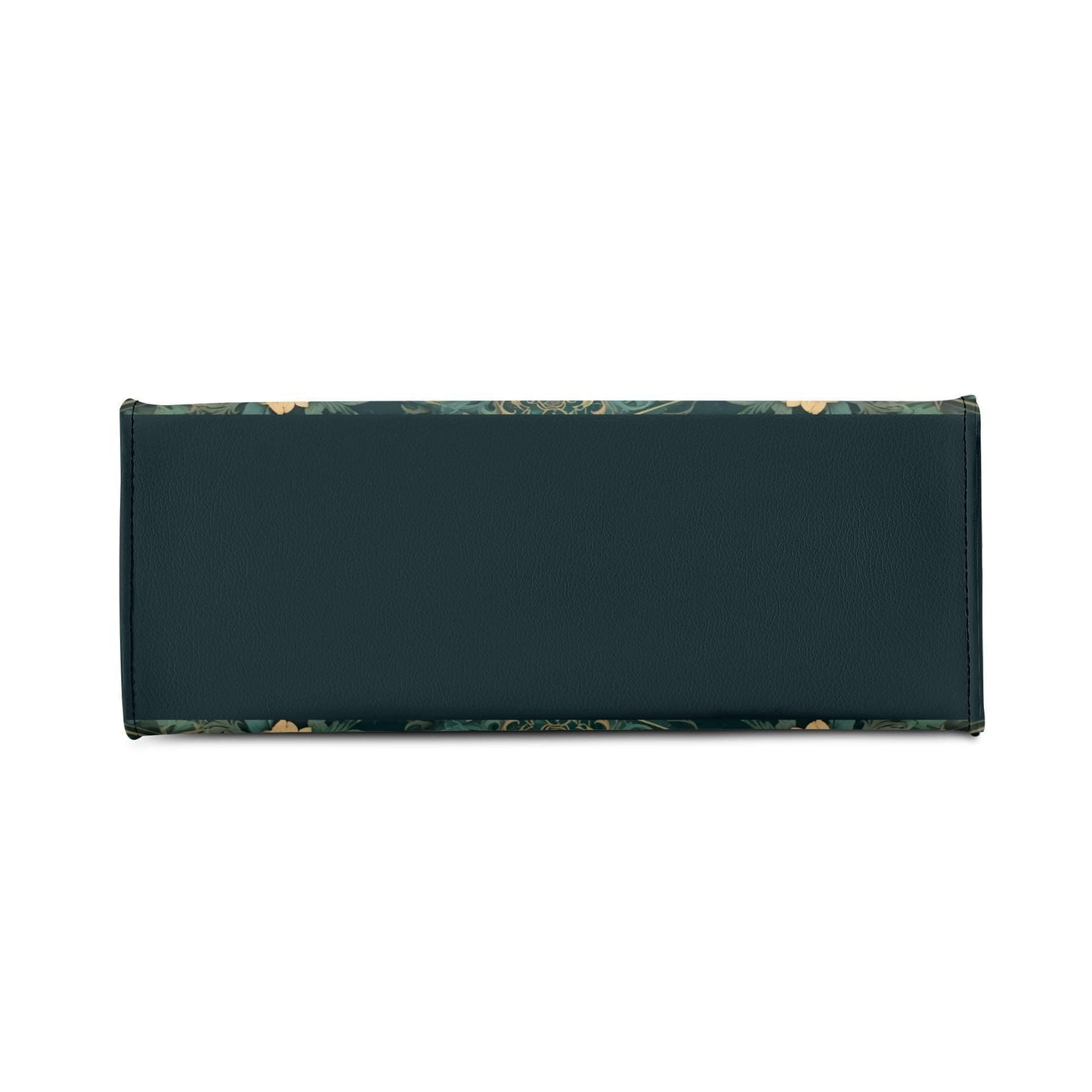 Mystical Cat Crossbody Bag in Teal and Gold - Art Nouveau Vegan Leather Purse, Unique Gift for Women