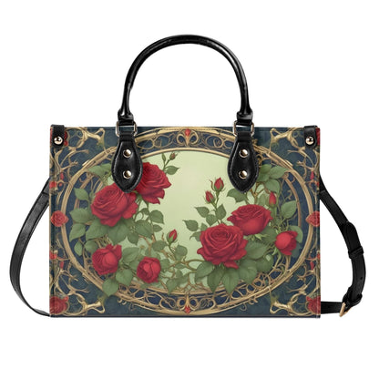 Lush Roses and Vines Bag Cute Crossbody Bag Unique Purse Cute Purse, Luxury Bag Vegan Leather Bags Printed Designer Bag
